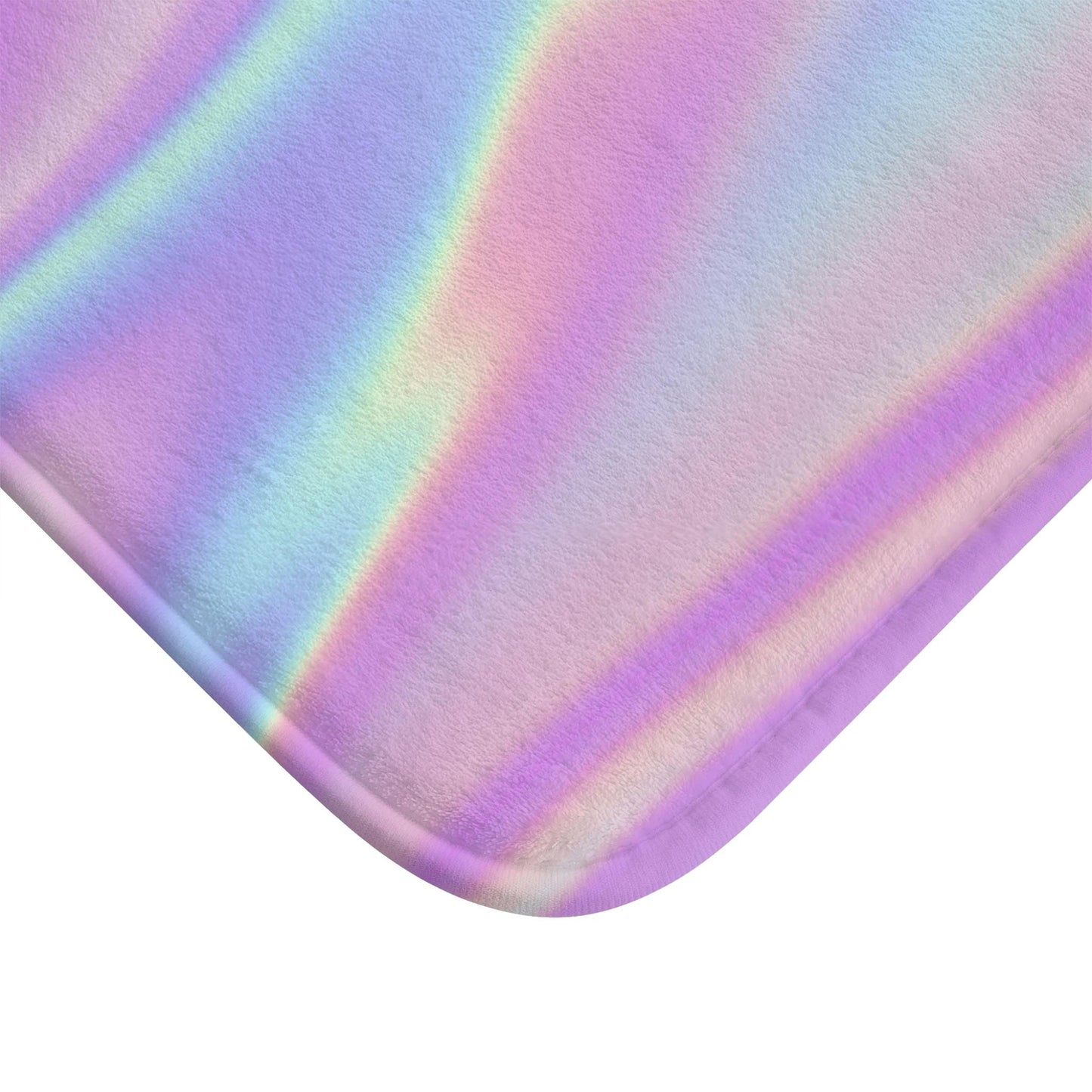 Holographic pastel shower curtain, dopamine soft girl bathroom decor, dreamy rainbow swirl print, y2k aesthetic bath upgrade, gift idea