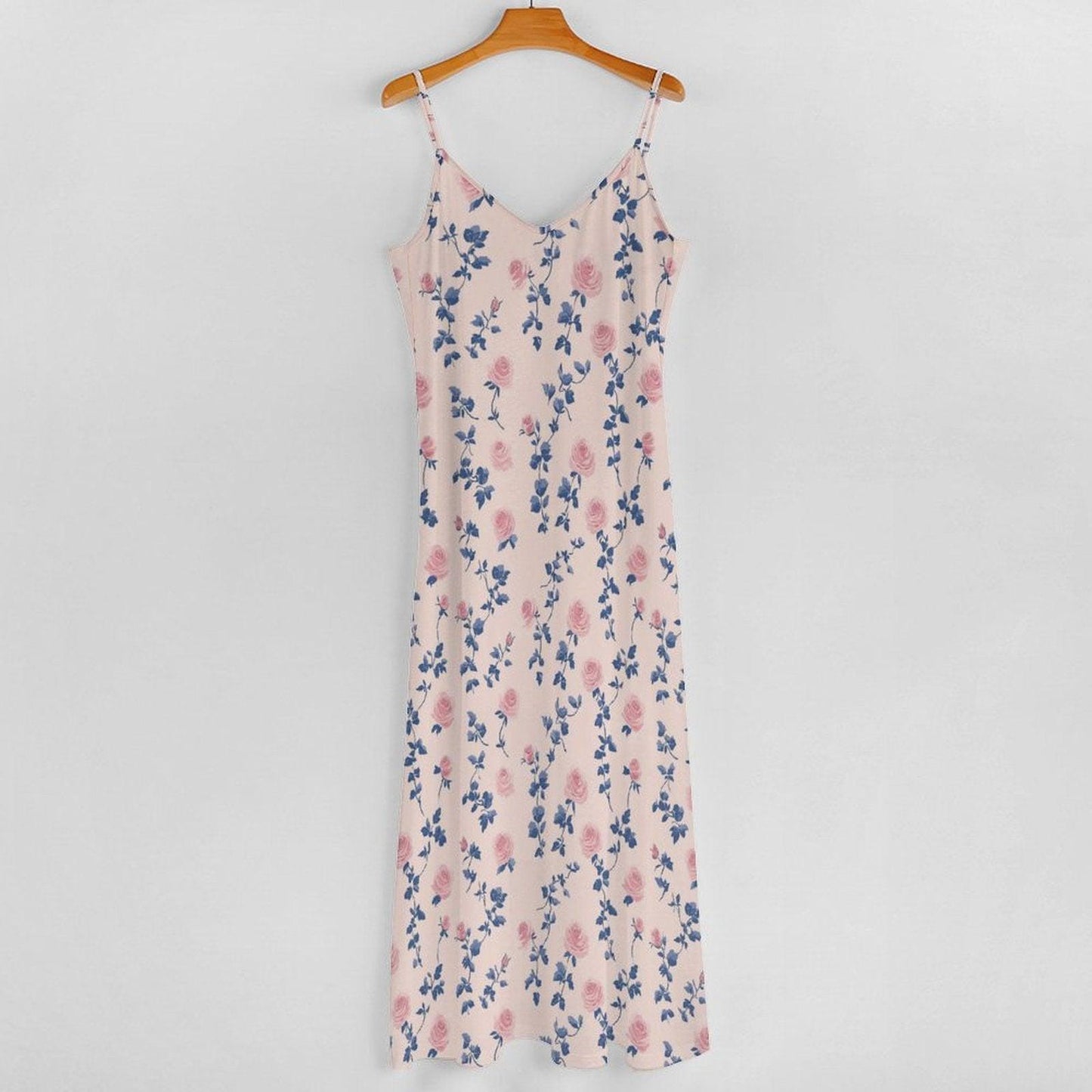 Vintage rose floral maxi dress, cottagecore garden outfit, fairycore summer dress, romantic pastel gown