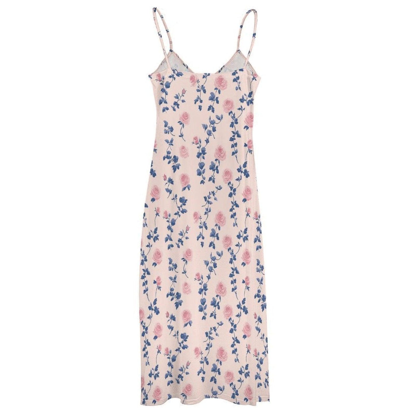 Vintage rose floral maxi dress, cottagecore garden outfit, fairycore summer dress, romantic pastel gown